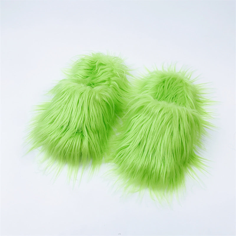 Long‑Hair Cloud Wool Slippers – Fluffy Winter Comfort