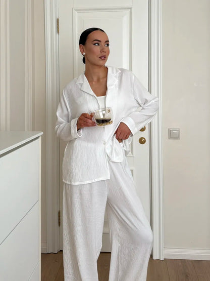 Women's Soft Two-Piece Pajama Set | Long Sleeve & Long Pants