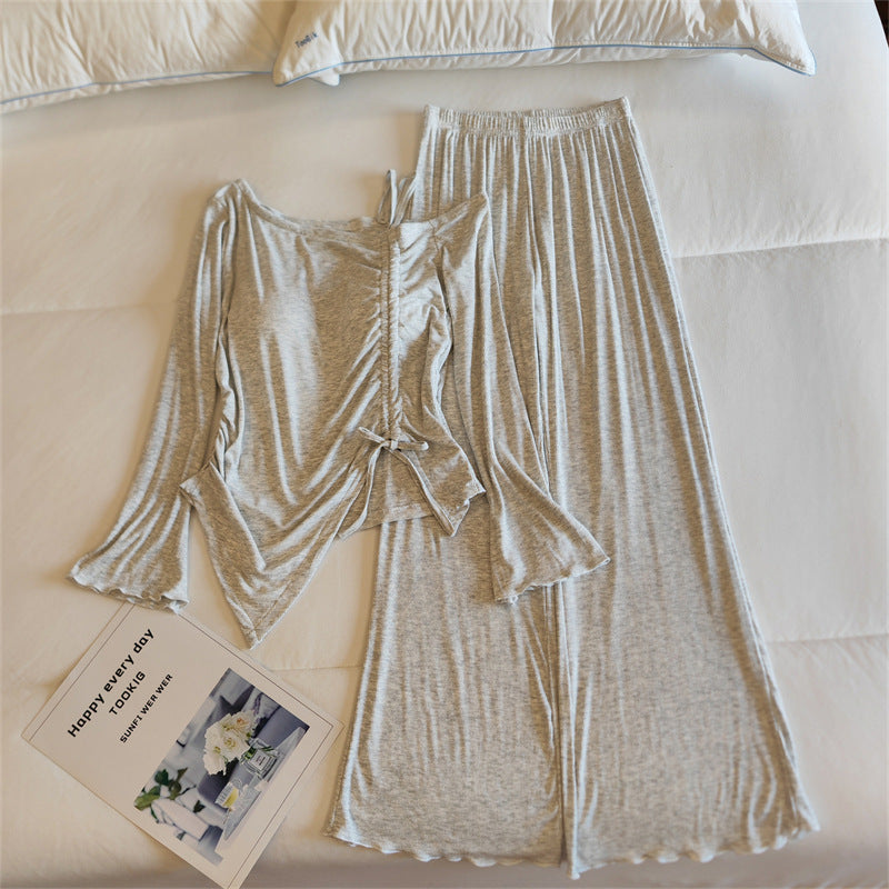 Women's Lightweight Long-Sleeve Pajama Set | Spring & Autumn Sleepwear