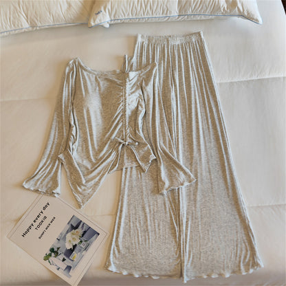 Women's Lightweight Long-Sleeve Pajama Set | Spring & Autumn Sleepwear