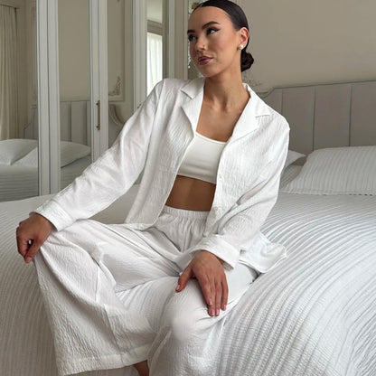 Women's Soft Two-Piece Pajama Set | Long Sleeve & Long Pants
