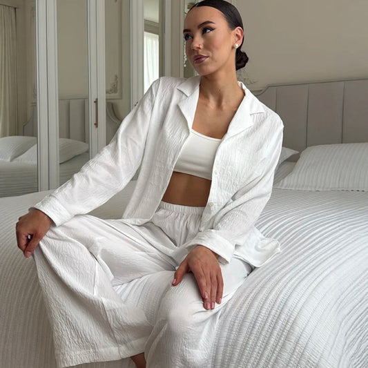 Women's Soft Two-Piece Pajama Set | Long Sleeve & Long Pants