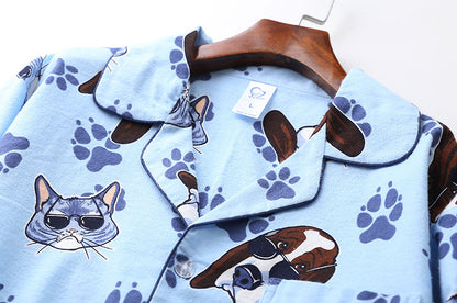 Men's Printed Long-Sleeve Pajama Set | Fun & Comfortable Sleepwear
