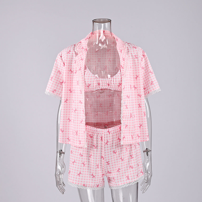 Women's 3-Piece Loungewear Set | Cardigan, Tank & Pants