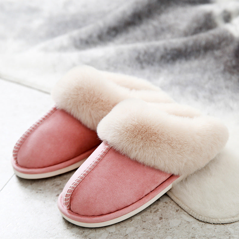 Beige CozyCotton™ Slippers – Soft Warm Indoor Comfort