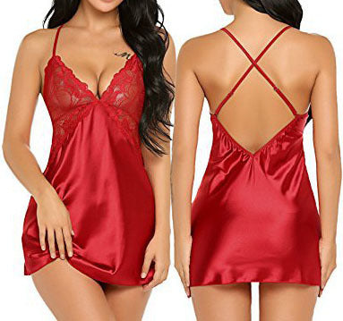 Satin‑Look Lace Sexy Pajama Set
Confidence starts with what you wear to bed.