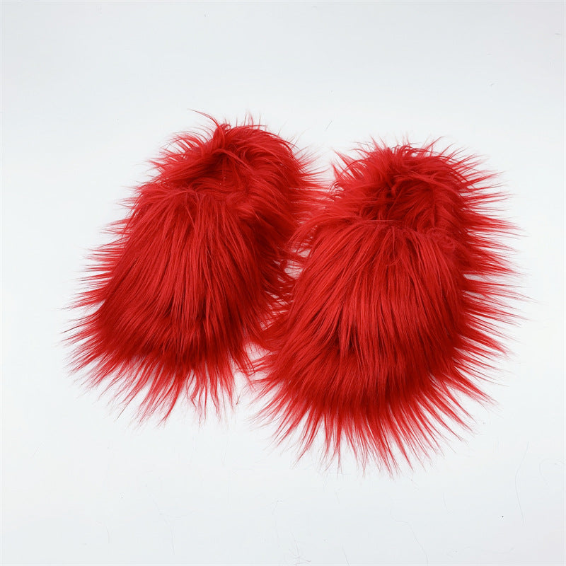 Long‑Hair Cloud Wool Slippers – Fluffy Winter Comfort