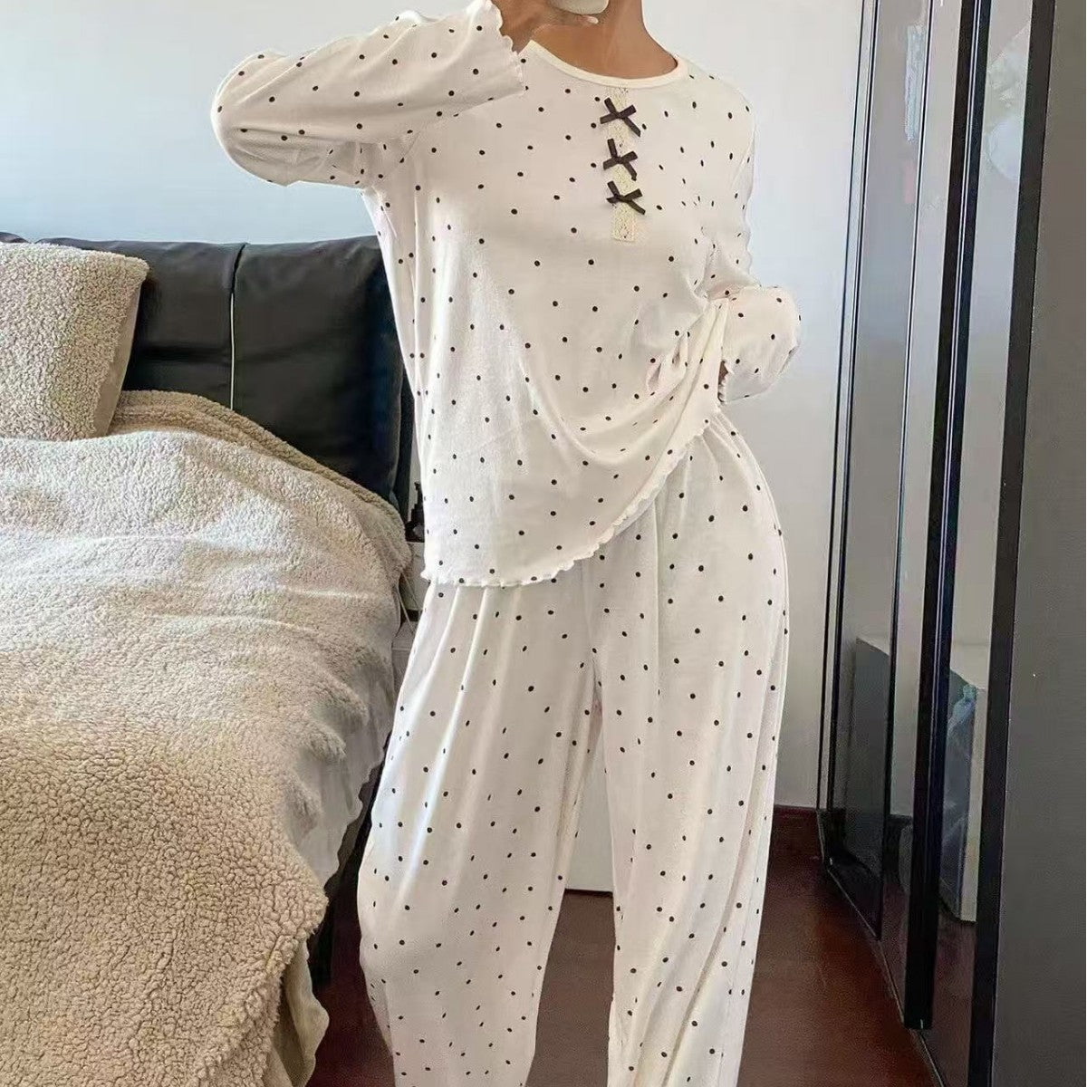 Women's Polka Dot Pajama Set | Soft & Playful Sleepwear