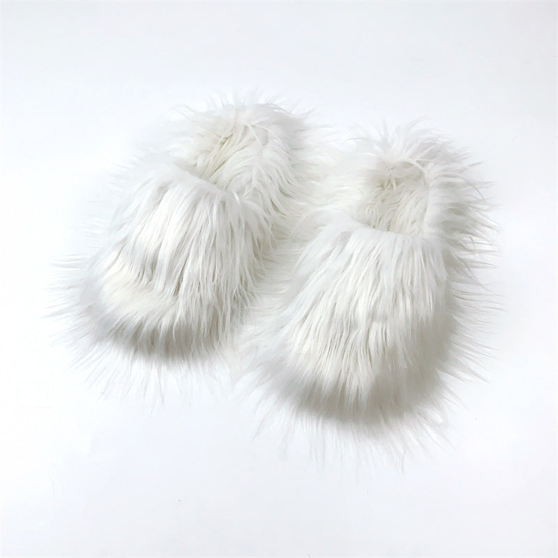 Long‑Hair Cloud Wool Slippers – Fluffy Winter Comfort
