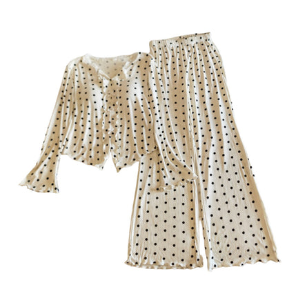 Women's Lightweight Long-Sleeve Pajama Set | Spring & Autumn Sleepwear