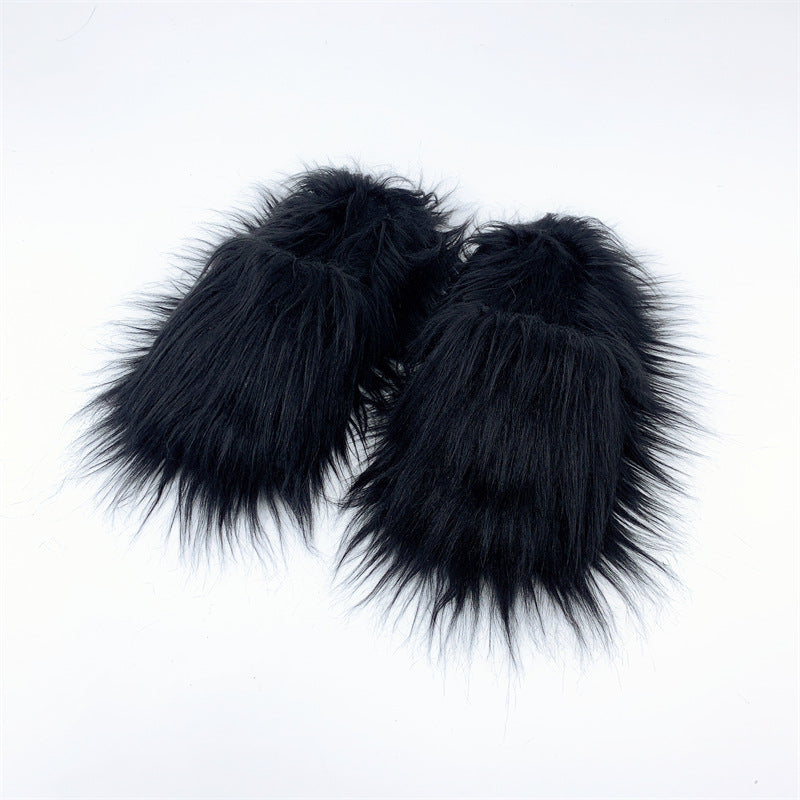 Long‑Hair Cloud Wool Slippers – Fluffy Winter Comfort