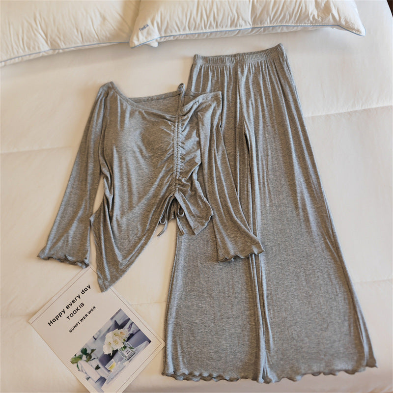 Women's Lightweight Long-Sleeve Pajama Set | Spring & Autumn Sleepwear