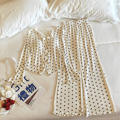 Women's Lightweight Long-Sleeve Pajama Set | Spring & Autumn Sleepwear