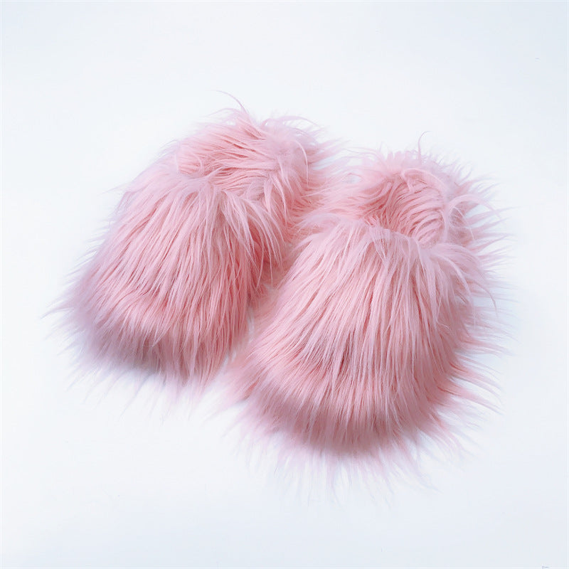 Long‑Hair Cloud Wool Slippers – Fluffy Winter Comfort
