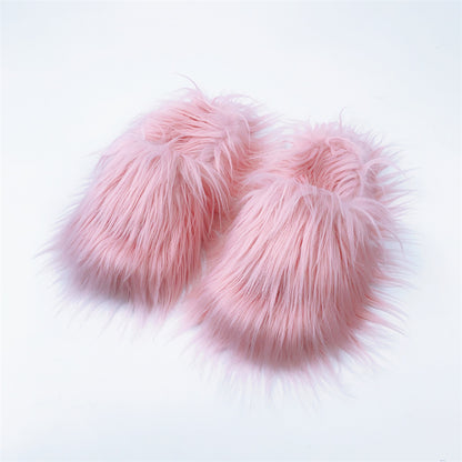 Long‑Hair Cloud Wool Slippers – Fluffy Winter Comfort