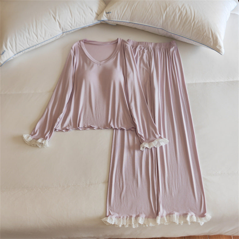Women's Lightweight Long-Sleeve Pajama Set | Spring & Autumn Sleepwear