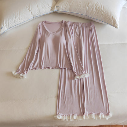 Women's Lightweight Long-Sleeve Pajama Set | Spring & Autumn Sleepwear