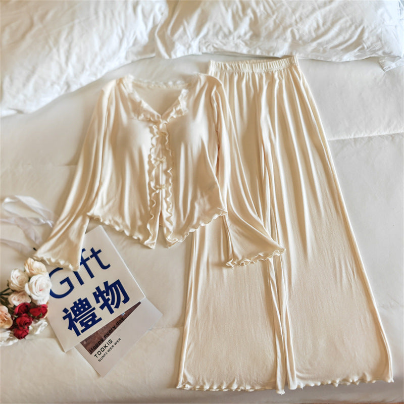 Women's Lightweight Long-Sleeve Pajama Set | Spring & Autumn Sleepwear