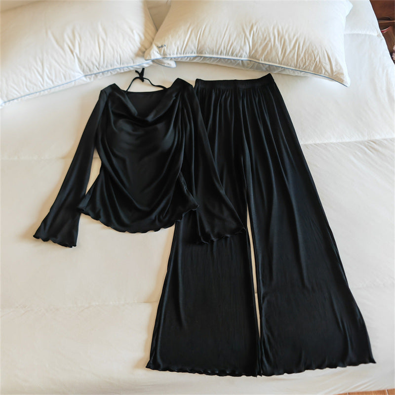Women's Lightweight Long-Sleeve Pajama Set | Spring & Autumn Sleepwear