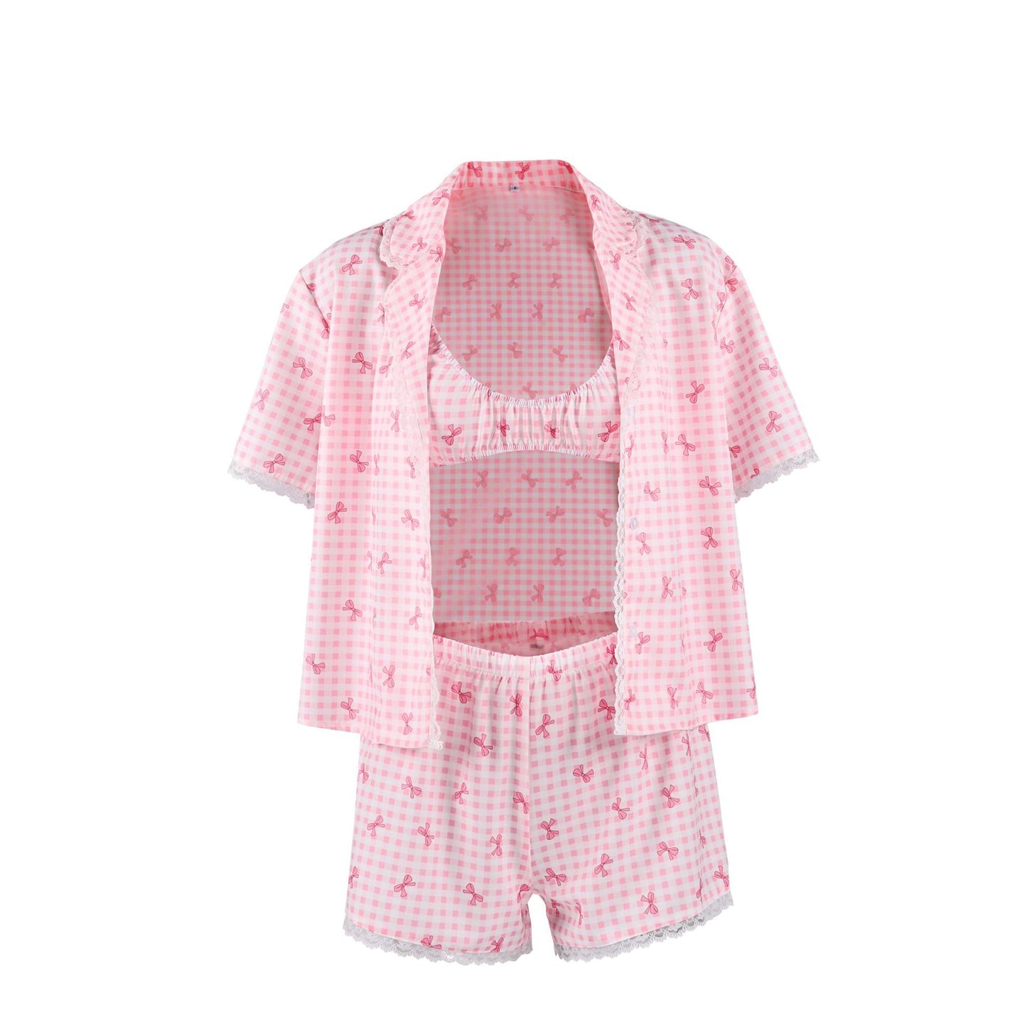 Women's 3-Piece Loungewear Set | Cardigan, Tank & Pants
