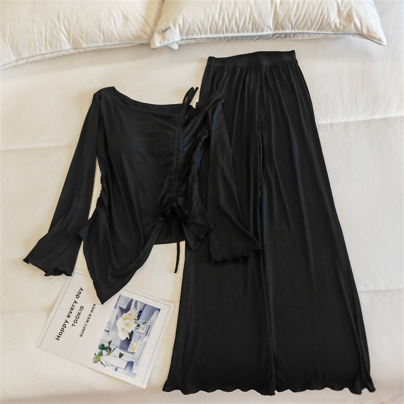 Women's Lightweight Long-Sleeve Pajama Set | Spring & Autumn Sleepwear