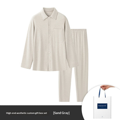 Men's Jacquard Plaid Winter Pajama Set | Warm & Cosy Sleepwear