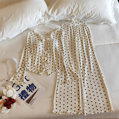 Women's Lightweight Long-Sleeve Pajama Set | Spring & Autumn Sleepwear