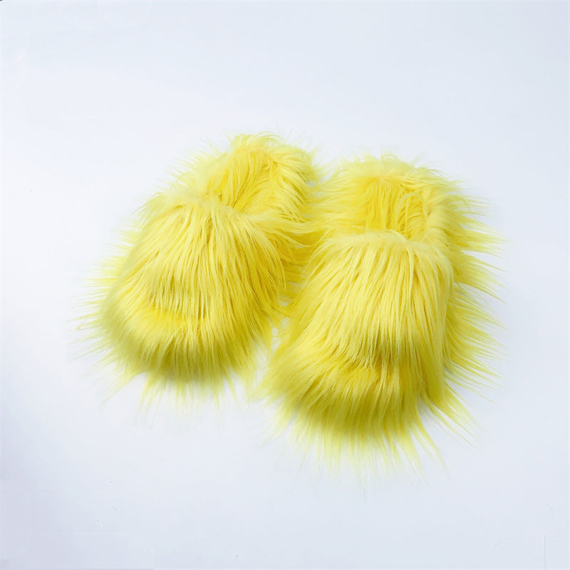 Long‑Hair Cloud Wool Slippers – Fluffy Winter Comfort