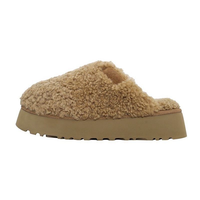 Teddy Plush Winter Slippers – Warm Maroon Indoor Footwear